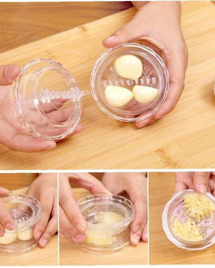 Zdrobitor de Usturoi, Multifunctional, din Plastic, Prin Rasucire