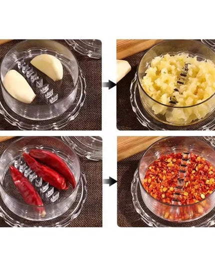 Zdrobitor de Usturoi, Multifunctional, din Plastic, Prin Rasucire